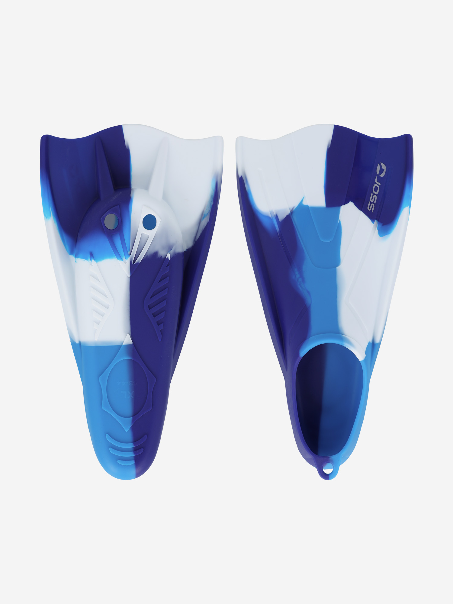 фото Ласты для плавания joss, синий, размер 41-42