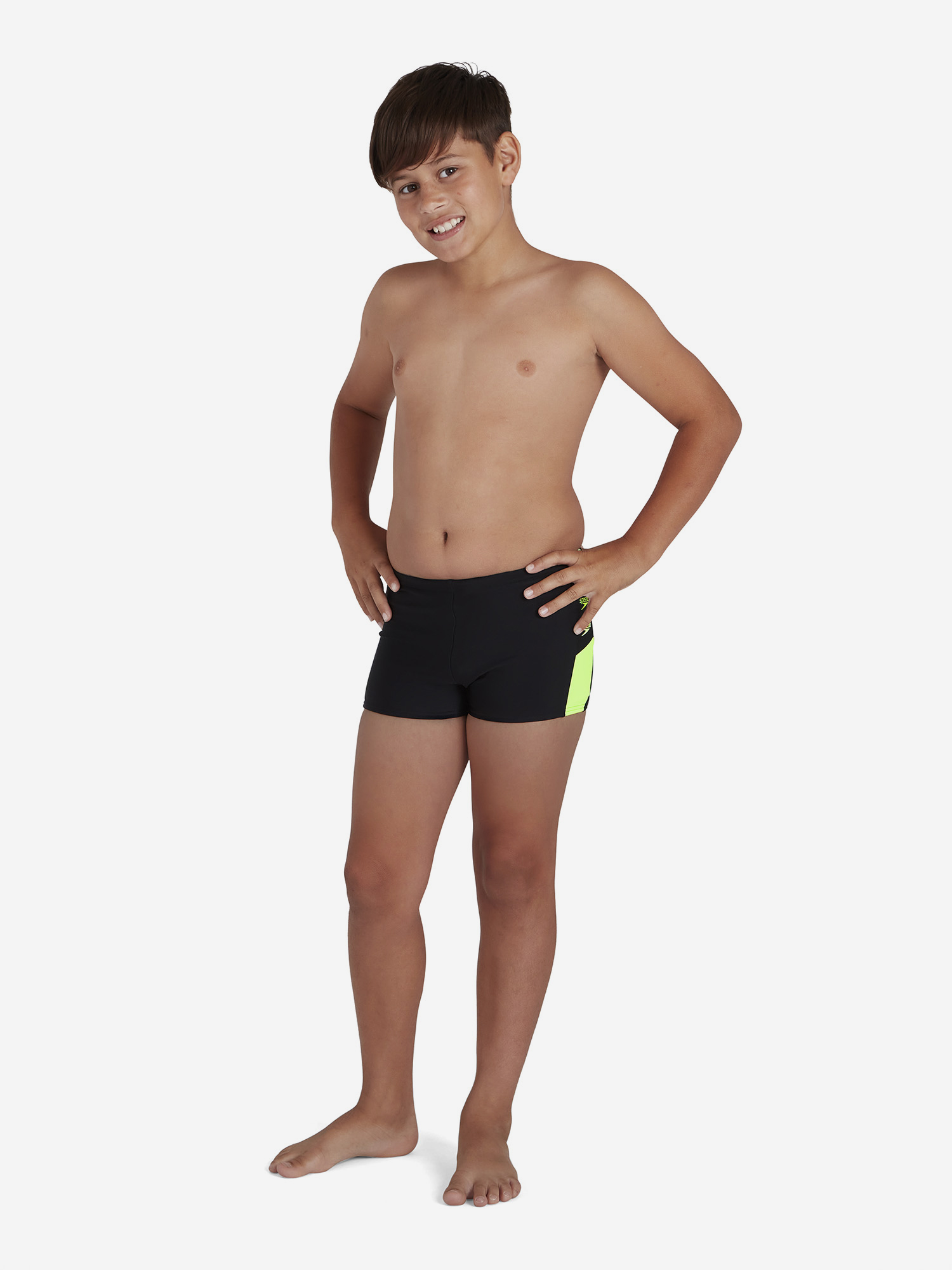 фото Плавки-шорты для мальчиков speedo, черный, размер 128
