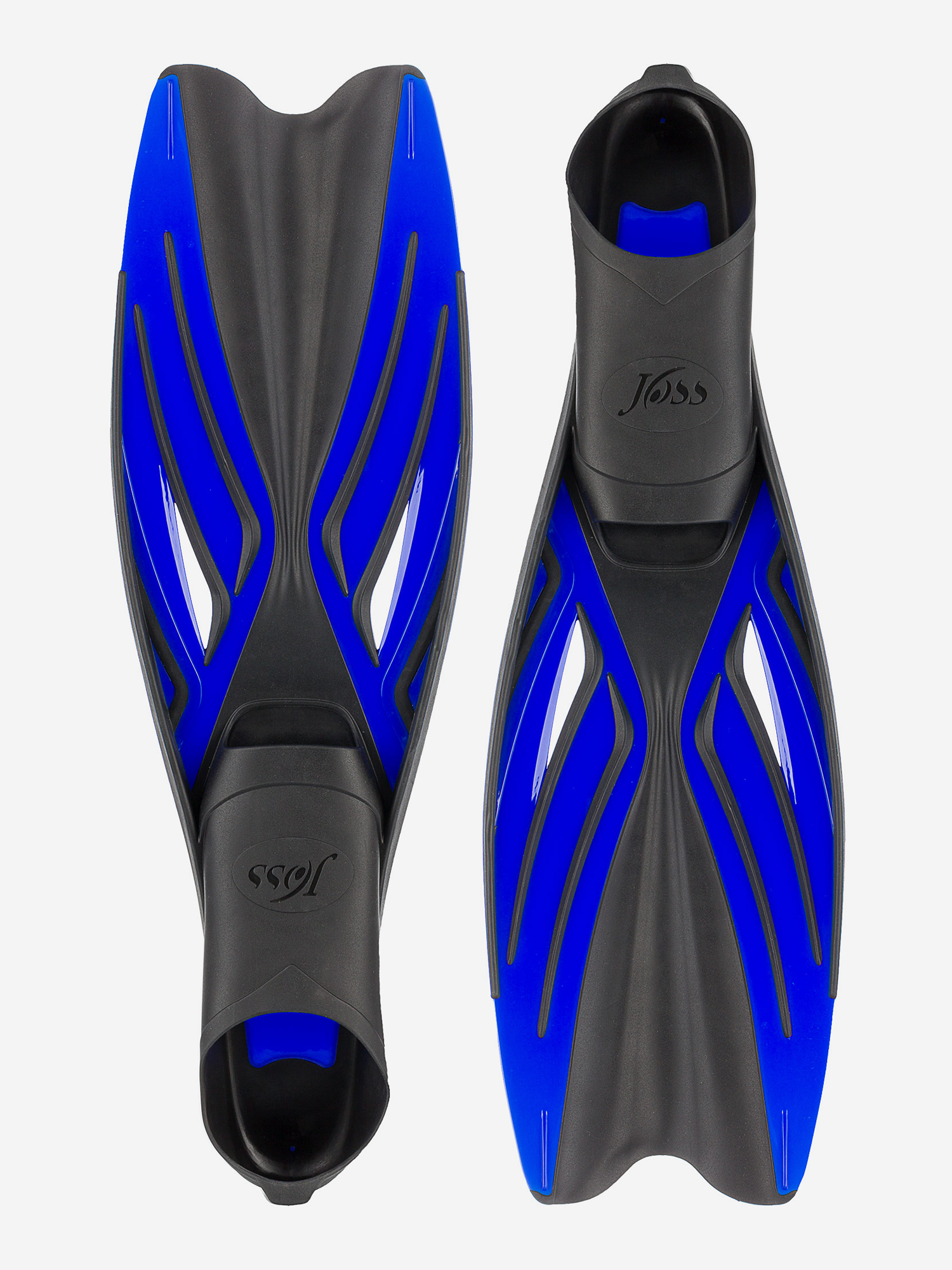 фото Ласты для плавания joss, синий, размер 35-36