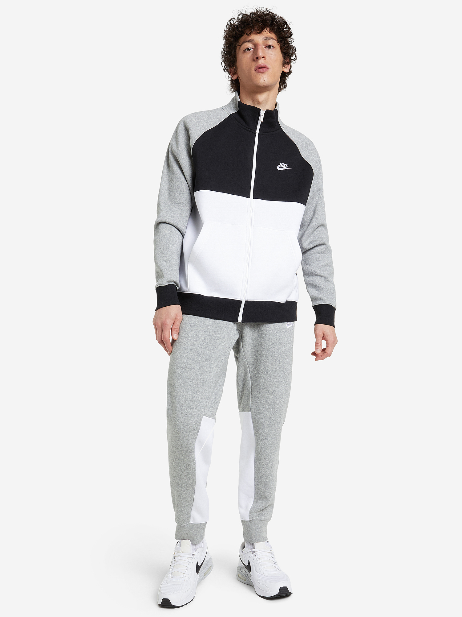 фото Костюм мужской nike sportswear, серый, размер 44-46