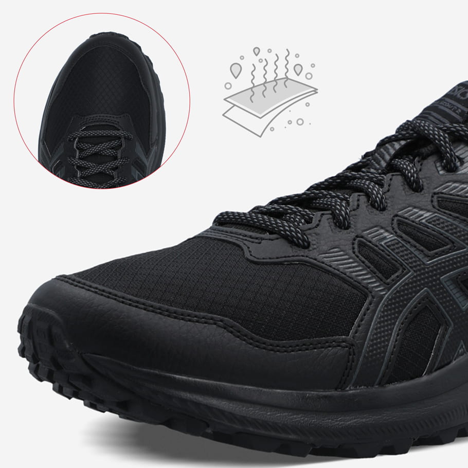 asics trail black