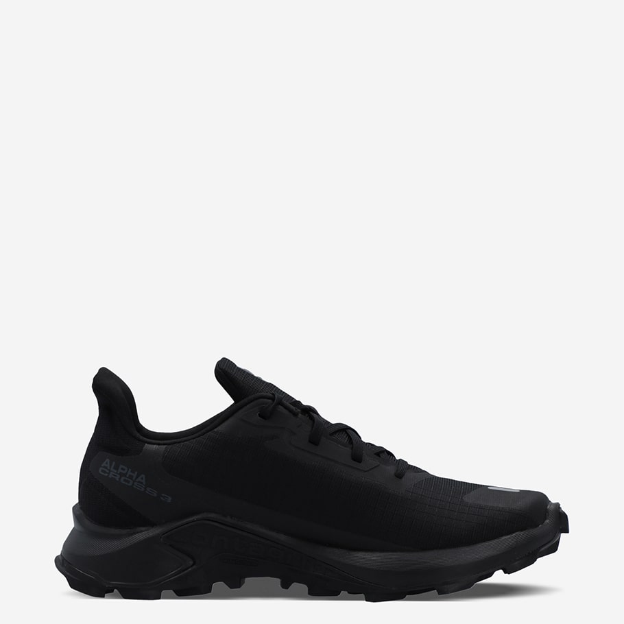 Кроссовки женские Salomon Alphacross 3 W черный/черный цвет — купить за  7799 руб. со скидкой 25 % в интернет-магазине Спортмастер