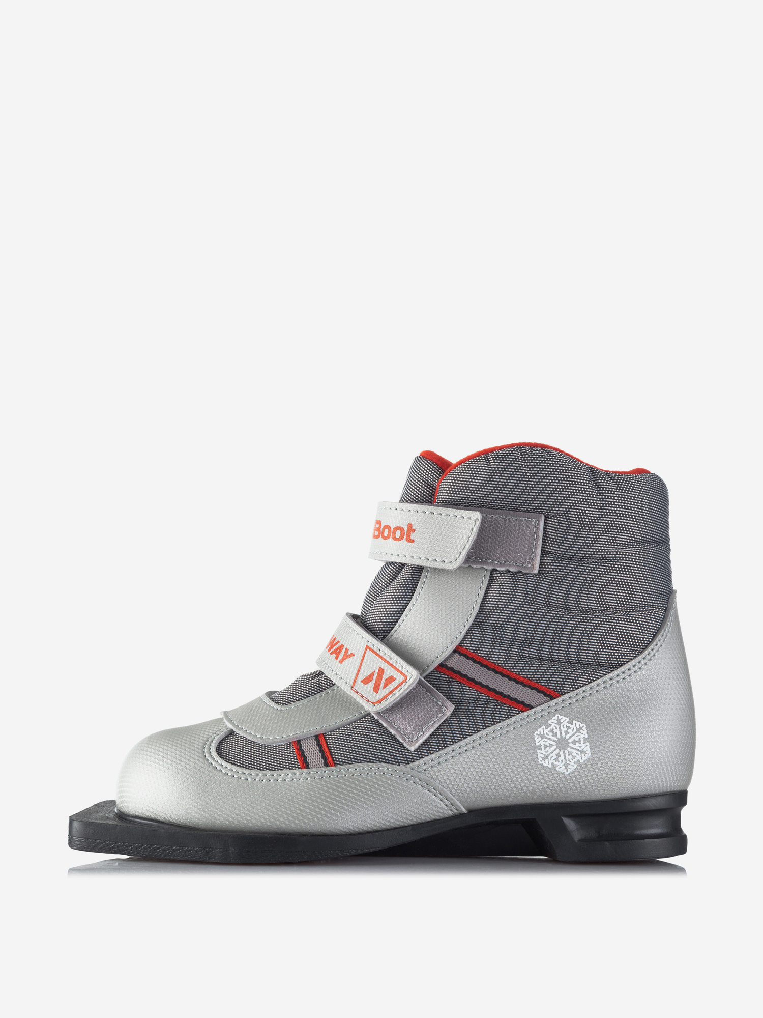 фото Ботинки для беговых лыж детские nordway kidboot 75mm, серый, размер 30