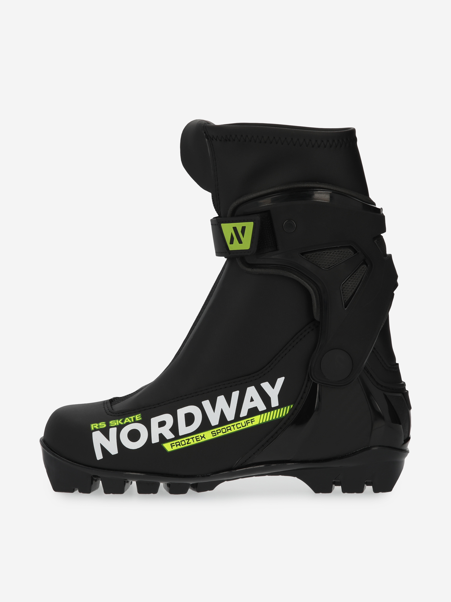 фото Ботинки для беговых лыж детские nordway race skate, черный, размер 37.5